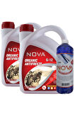 Ultra -40c Organik Kırmızı Antifriz 3 + 3=6 Litre +cam Suyu