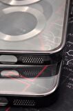 iPhone 11 Uyumlu Siyah Renkli Kenarlı Lazerli Şeffaf Kılıf Lens Korumalı