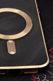iPhone 11 Uyumlu MagSafe Özellikli Siyah Renkli Lens Korumalı Kılıf 