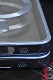 iPhone 13 Pro Uyumlu MagSafe Özellikli Saks Mavi Renkli Kenarlı Lazerli Şeffaf Kılıf Lens Korumalı