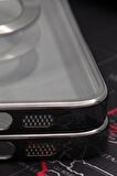 iPhone 13 Pro Max Uyumlu MagSafe Özellikli Siyah Renkli Kenarlı Lazerli Şeffaf Kılıf Lens Korumalı