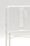 Xiaomi Redmi Note 8 Pro Uyumlu Kredi Kartlıklı Şeffaf Kılıf Kamera Korumalı