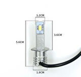 Femex Nova Buz Mavisi H1 Şimşek Etkili Led Xenon 24W 4.800 Lumen
