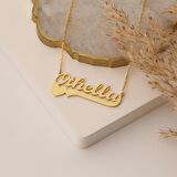 925 Ayar Gümüş Kalpli Kişiye Özel İsim Kolye