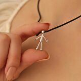 925 Ayar Gümüş Aşk Cambazı Kolye