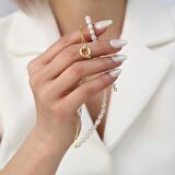 925 Ayar Gümüş Barock White Tatlısu İncisi Kolye-5mm