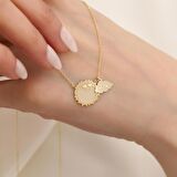 925 Ayar Gümüş Güneş ve Bulut Kolye