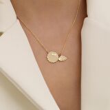 925 Ayar Gümüş Güneş ve Bulut Kolye