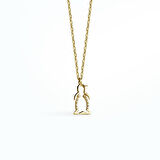 14 Ayar Altın Kaplama Taşlı Zarif Penguan Figür Kolye - CNS00608