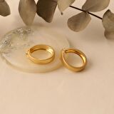 925 Ayar Gümüş Mat Kare Halka Küpe