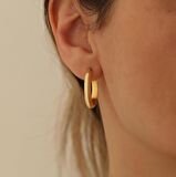 925 Ayar Gümüş 4mm Halka Küpe