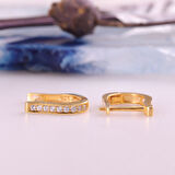 925 Ayar Gümüş Taşlı J Küpe Çap:12,5 mm- ES00146