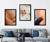 CORAL ÇERÇEVELİ POSTER TABLO SET