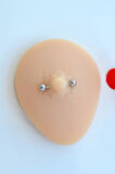 Pençe Çelik Nipple Piercing Kaplan Pençesi Model Meme Ucu Piercingi