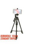 Kumandalı Tripod 3 Ayak Sabitleyici Video Footoğraf Çekim Tripodu 150cm Uzaktan Kumandalı