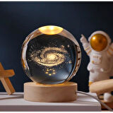 Samanyolu Renk Değiştiren Işıklı Cam Küre 6cm