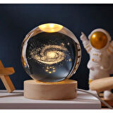 Samanyolu Renk Değiştiren Işıklı Cam Küre 8cm