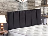 Piano Lite Tek Kişilik Yatak Başlığı - 120 cm Siyah Kumaş Başlık