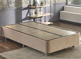 Niron Yatak Rama Tek Kişilik Sütlü Kahve Baza + Başlık 120 x 200 cm