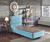Niron Yatak Cozy Tek Kişilik Bebek Mavisi Baza + Başlık 100 x 200 cm