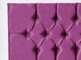 Niron Purple Tek Kişilik Yatak Başlığı - 120 cm Mor Kumaş Başlık - Baza ve Karyola Başlığı