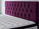 Niron Purple Çift Kişilik Yatak Başlığı - 150 cm Mor Kumaş Başlık - Baza ve Karyola Başlığı