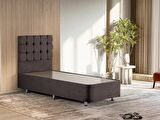 Niron Yatak Rama Tek Kişilik Füme Baza + Başlık 90 x 190 cm