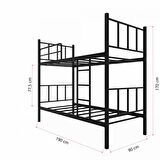 Niron 90x190 Sağlamlaştırılmış Ayrılabilir Ranza / Karyola