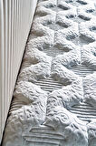 Line Visco Yatak 140x200 cm Çift Kişilik 28 cm Visco Süngerli Yaylı Lüks Yatak Orta Sert Krem Kumaş