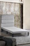 Niron Slim Pocket Yatak Seti - 120x200 Tek Kişilik Paket Yaylı Yatak, Metal Baza ve Başlık Takımı