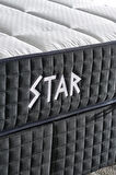Star Yatak 160x200 cm Çift Kişilik NMS Yaylı Saten Kumaşlı Full Ortopedik Sert Yatak Antrasit Bordür