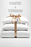 Niron Çift Kişilik Yorgan + 2 Adet Yastık Seti – 195x215 cm 4 Mevsim Mikrofiber Konfor