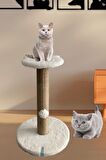 Stepli Kedi Tırmalama Tahtası Beyaz
