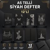 A5 Siyah Spralli Defter