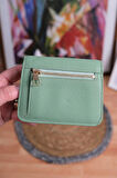 Çok Bölmeli Hakiki Deri Kartlık Cüzdan Mint Yeşili