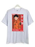 Shinra Fire Force Baskılı Loose Fit Bisiklet Yaka Unisex Tişört Anime Manga