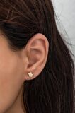 925 Ayar Gümüş Minik Gold Deniz Yıldızı Küpe