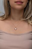 925 Ayar Gümüş Rose Kaplama Zirkon Taşlı Güneş Model Kolye