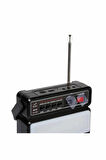 NS-2730LS Güneş Enerjili FM AM SW Bluetooth Portatif Radyo NNS