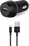 T.TEC 2CKS20LS SmartCharger 2.1A Araç Şarj Aleti Siyah iPhone Lighting Kablolu