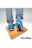 Techfit Bambu Banyo Baskülü Yüksek Hassasiyetli Darbelere Dijital Dayanıklı Terazi Tf 1065 Max 180kg
