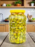 Neshil Doğal Fermente El Kırması Sofralık Yeşil Zeytin 3 Kg (Ayvalık Cinsi)