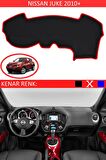 Nissan Qashqai 2013-2020 İçin Uygun Torpido Koruma Halısı Siyah Kenar Renk Kırmızı
