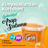 2 KG Jel Arap Sabunu | Grin Ayçiçek Yağlı Kokulu Jel Sabun | Deterjan Alternatifi Yüzey Temizleyici