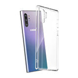Galaxy Note 10 Plus Kılıf Şeffaf İnce Esnek Silikon Kılıf Zipax-Süper