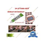 Bisiklet Yaması Tamir Seti Motosiklet Yaması İç Lastik Yaması 24 Adet