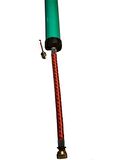 Top Pompası Bisiklet Pompası  Taşınabilir İnce El Pompası 40 cm Metal Yeşil Pompa