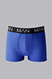 Man Of Man Erkek Mavi Boxer Pamuklu Esnek Rahat Boxer, Spor Boxer