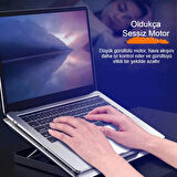 Notebook Soğutucu Hız Ayarlı Fanlı IceCoorel Alüminyum  Ergonomik Stand Sessiz Güçlü Soğutma