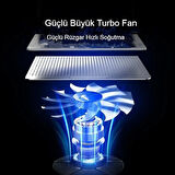 Notebook Soğutucu Hız Ayarlı Fanlı IceCoorel Alüminyum  Ergonomik Stand Sessiz Güçlü Soğutma
